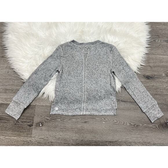 All in Motion Girls' Medium (8) Heather Gray Rayon Blend Cozy Lightweight LS Top - Picture 3 of 3